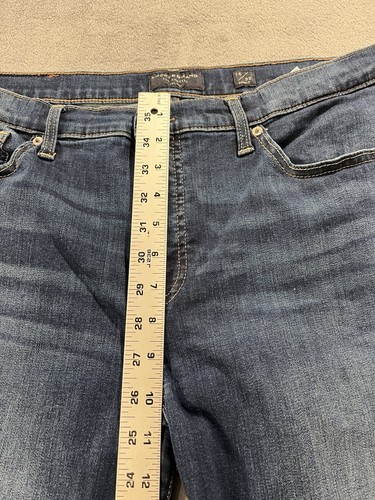 Jeans donna marca Lucky taglia 16/33 colore blu scuro vita media skinny AVA caviglia - Foto 4 di 11