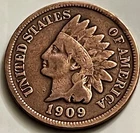 1909 Indian Head Cent Final Year of Issue Low Mintage Bold Details JC1848