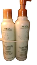 Aveda Set: Rosemary Mint Hand & Body Wash 8.5 oz & Rosemary Mint Body Lotion 6.7
