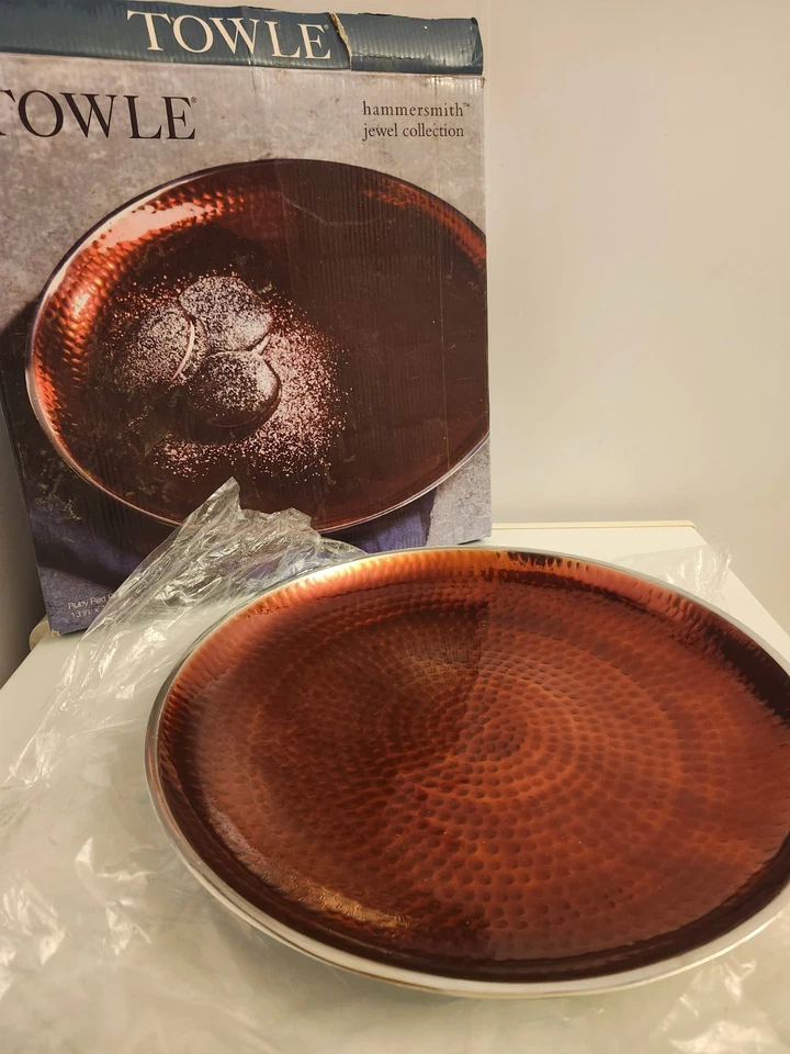 Toalla roja rubí plato martillo 13 pulgadas nuevo en caja Foto 3 de 4