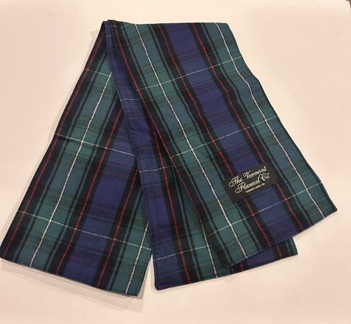 Vermont Flannel Co karierter Schal grün blau rot schwarz 61"x7" weicher Flanell Unisex - Bild 1 von 5