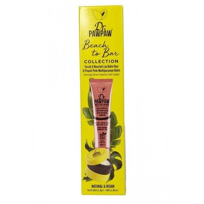 Dr Paw Paw Lippenpeeling Balsam Duo 25ml Peach Pink Lippenbehandlung Set