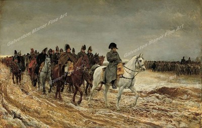 the french campaign by Jean Louis Ernest Meissonier as Giclee Art Print