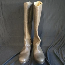 Frye 4001 Tall Leather Riding Boots Women’s 8B Pebbled Brown – Excellent