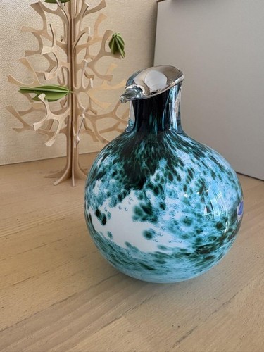 Oiva Toikka Bird Green 1983 Iittala Art Glass Finland No Box W14.5×D9×H12.5cm - Picture 5 of 8