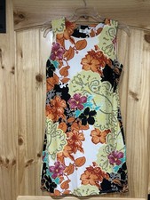 Aryeh Women’s Dress Sleeveless Multi Color Floral Print Size Small Hibiscus
