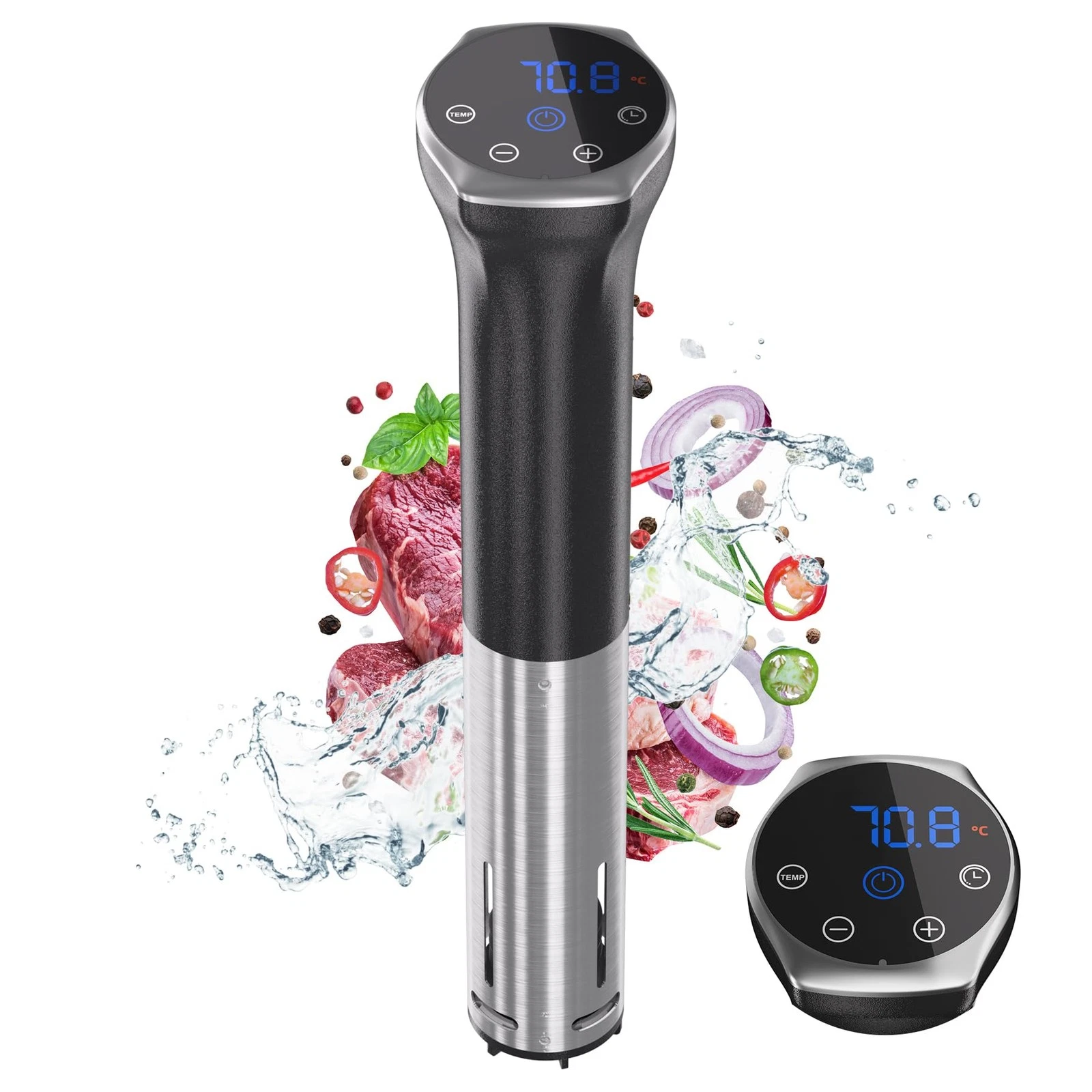 Sous Vide Machine 1100W Upgraded Sous Vide Cooker Ultra-quiet Working Sous Vi...