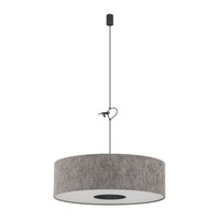 HäNgelampe Esszimmer Stahl Stoff E27 Verstellbar L:65 Cm Pendelleuchte Esstisch