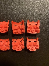 Lego Bionicle Lehvak Red Krana Mask Set Of 8, Xa Za Vu Ca Yo Ja Su Bo, #3 