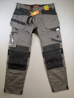 Scruffs Trade Holster Trousers 36R Graphite Cordura Workwear Pants BNWT