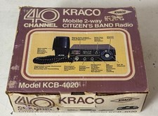 Kraco KCB-4020 40 Channel Mobile 2 Way CB Radio New with Original Box Rare NOS