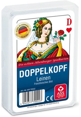 MARKENLOS ASS Altenburger Spielkarten - Doppelkopf Leinen, französisches Bild