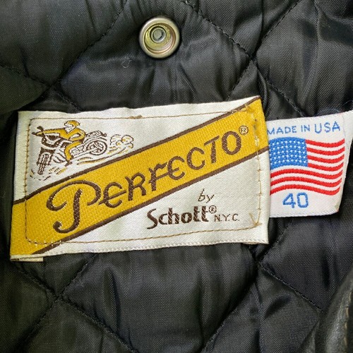 Schott 618 Double Riders Lederjacke schwarz Herren Größe 40 aus Japan - Bild 15 von 24
