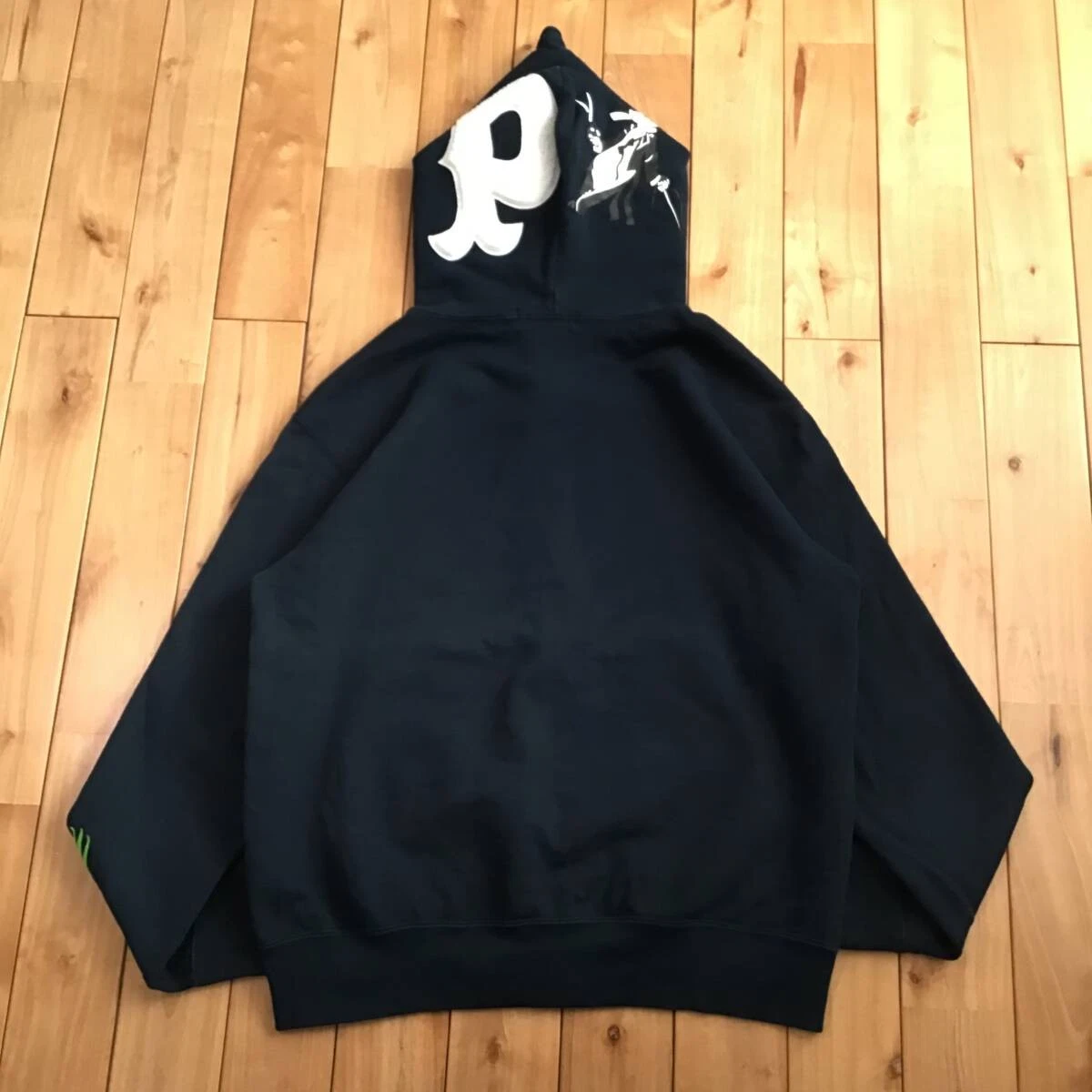 A BATHING APE (BAPE) Felpa con cappuccio Panda taglia M blu navy Panda full zip felpa con cappuccio una scimmia da bagno BAPE Ape vape