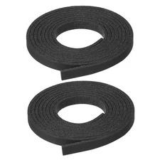 2 Pcs Faux Suede Leather Strap 5mm x 1.1 Yard Leather String Cord, Black