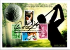 Dr Jim Stamps Maximum Card Famous Golfers 4V Fdc