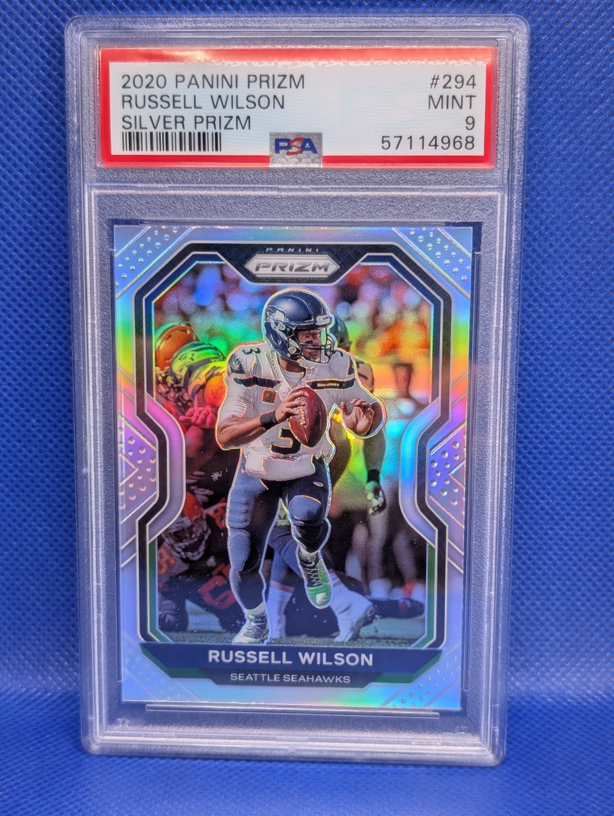 Russell Wilson 2020 Panini Silver Prizm #294 PSA 9 MINT