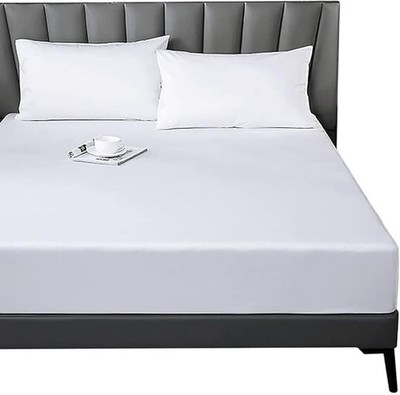 Cotton Fitted Sheet Full 300 Thread Count Soft Breathable 8-10'' Deep Pocket S...