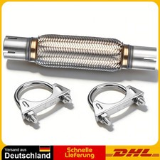 Passend für Opel Uni Flexrohr Flexstück Hosenrohr Auspuff 45x200 / 310MM + 2 Sch