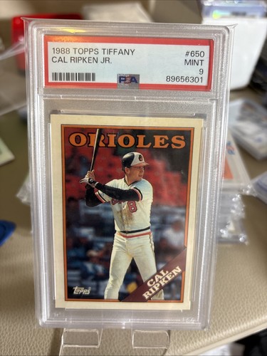1988 TOPPS TIFFANY 650 CAL RIPKEN JR. PSA MINT 9 LOW POP