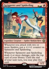 Spinneret and Spiderling EN [SPM - 94] - NM [Foil] TCG MTG