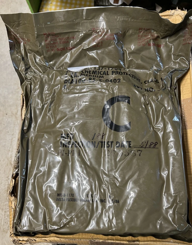 U.S. Military Woodland Camo NBC suit, NOS cd.,up to 35" waist,free U.S. shipping - Image 4 of 4