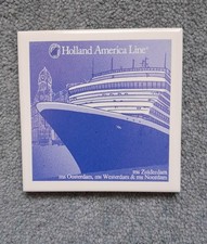 Holland American Line classic Delft blue Tile/Coaster of the  Vista Class ship