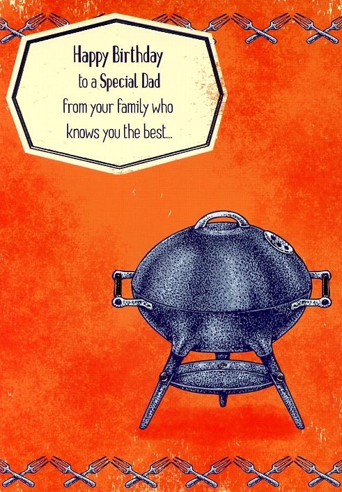 Happy Birthday Top A Special Dad - Birthday Greeting Card - 01016