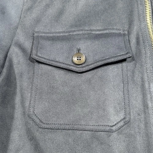 Robert Graham Vegan Suede Large Navy Blue Field Jacket  NWT. $248 image 11