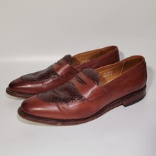 Allen Edmonds Leyland Loafers Chili Brown Men's Size 10 D