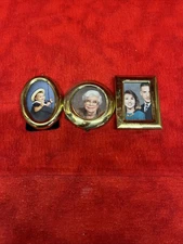 VINTAGE SET OF 3 MINIATURE PHOTO FRAMES (w1)