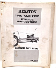 USED ILL. PARTS LISTING FOR HESSTON 7140 & 7150 FORAGE HARVESTERS 8084642