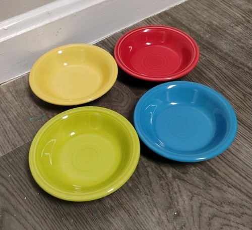 Fiesta Fiestaware Set of 4 Fruit Berry Salsa Bowls Mixed Colors 5.5”
