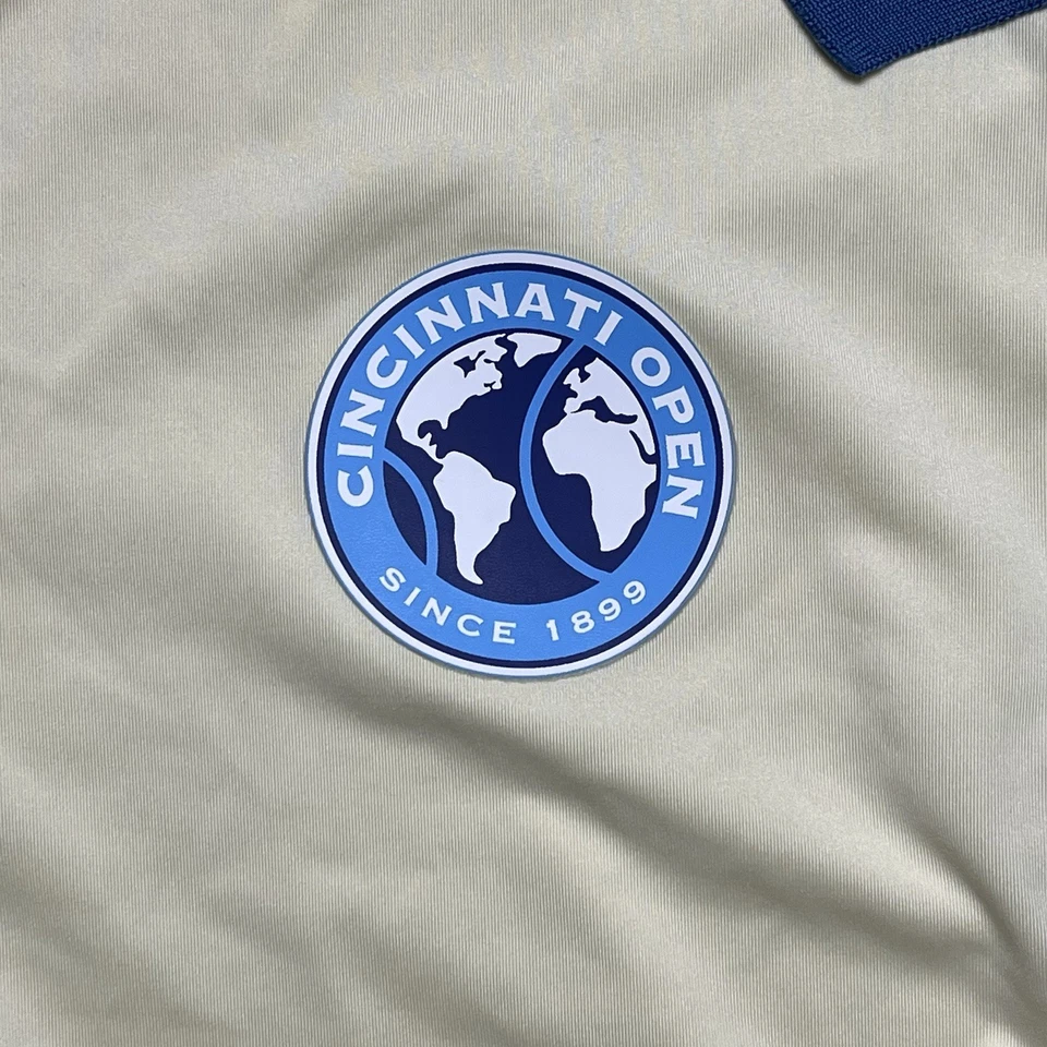 Polo de tenis Ellesse Cincinnati Open 2025 para hombre XL blanco crema Foto 3 de 4