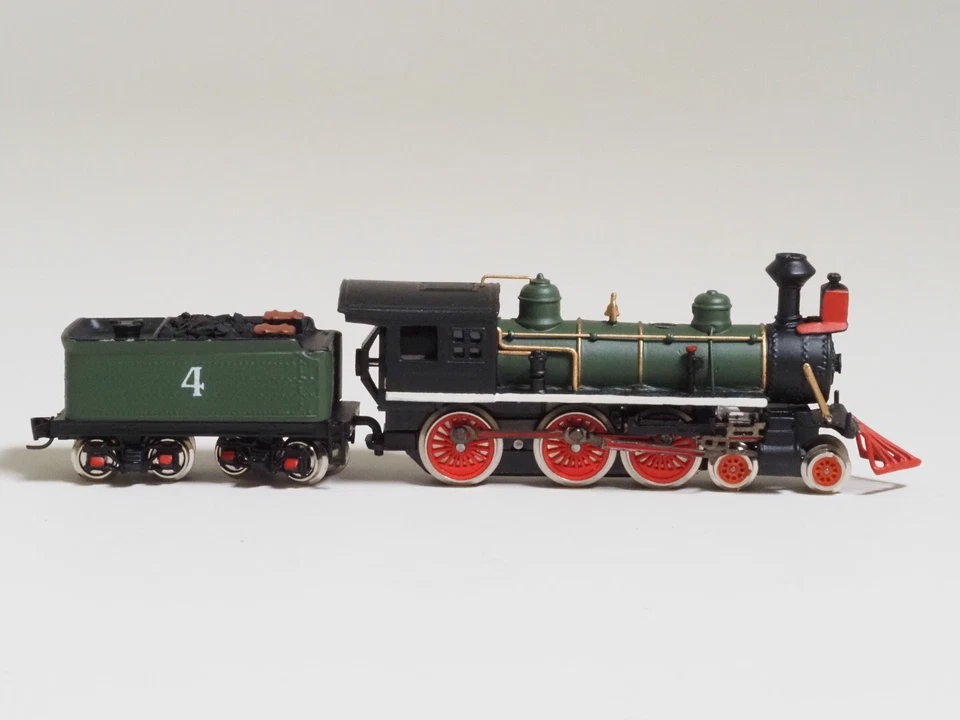 Brass Z-scale Westmodel 30031 American Early Era Steam Locomotive + tender, NEW - Image 2 of 4
