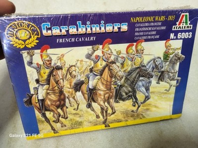 Italeri Napoleonic Wars Carabiniers French Cavalry Soldier Figures 1/72 #6003