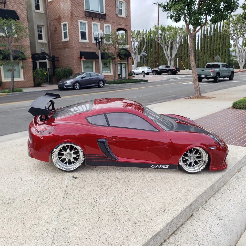 1/10 Custom Print PORSCHE GT4 4Tec-2 drift RDS DC10 YD2 MST TT02 Body Only - Image 3 of 4