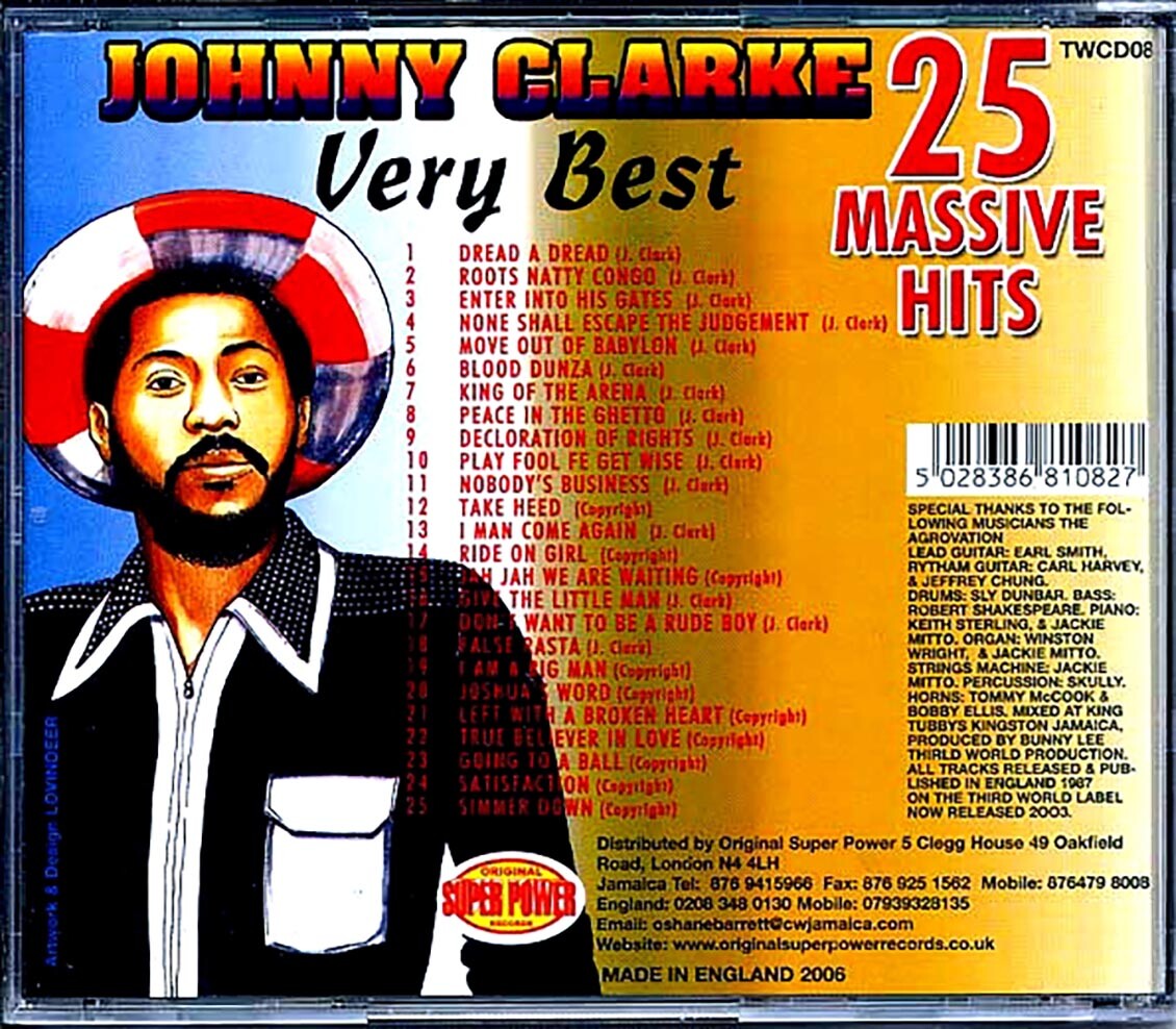 CD Johnny Clarke - Very Best: 25 Massive Hits | eBay