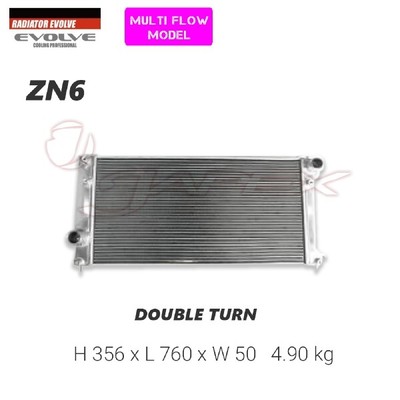 AE86 用　HPI EVOLVE アルミラジエーター 2ファン付き AE86 用 HPI EVOLVE アルミラジエーター 2ファン付き AE86用 HPI