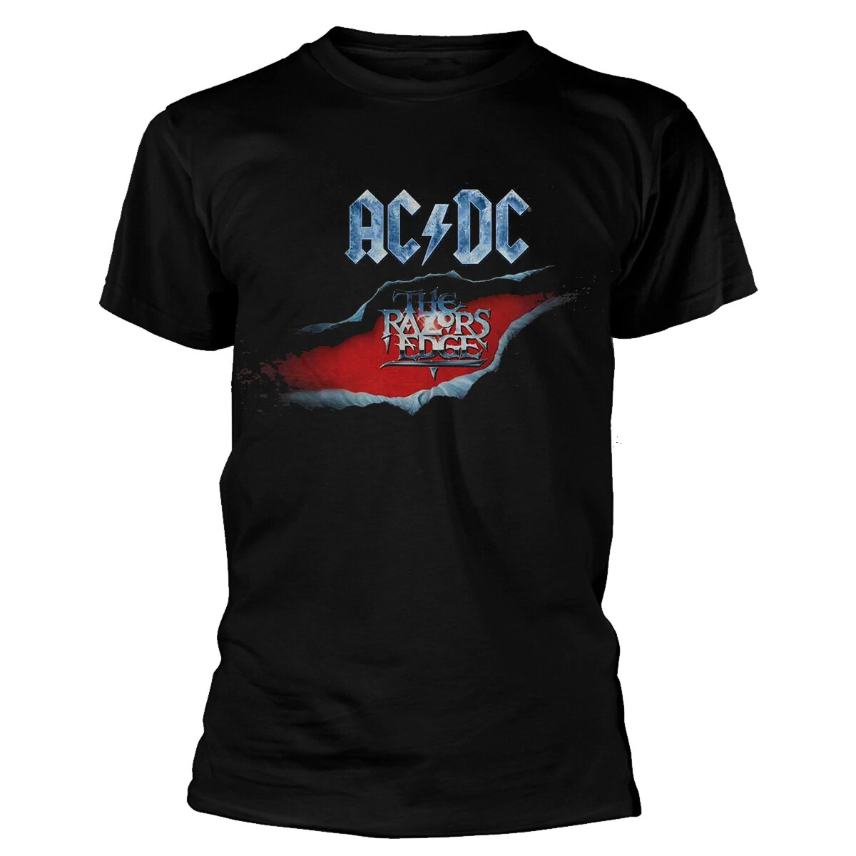 Maglietta Uomo AC/DC 'Back In Black' – MEACDCRTS001, Colore Nero, Taglia 3XL - 5
