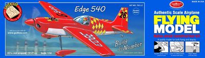 Balsa Wood Flying Model Airplane Guillow's ''Edge 540'' Laser Cut, Hobby  GUI-703