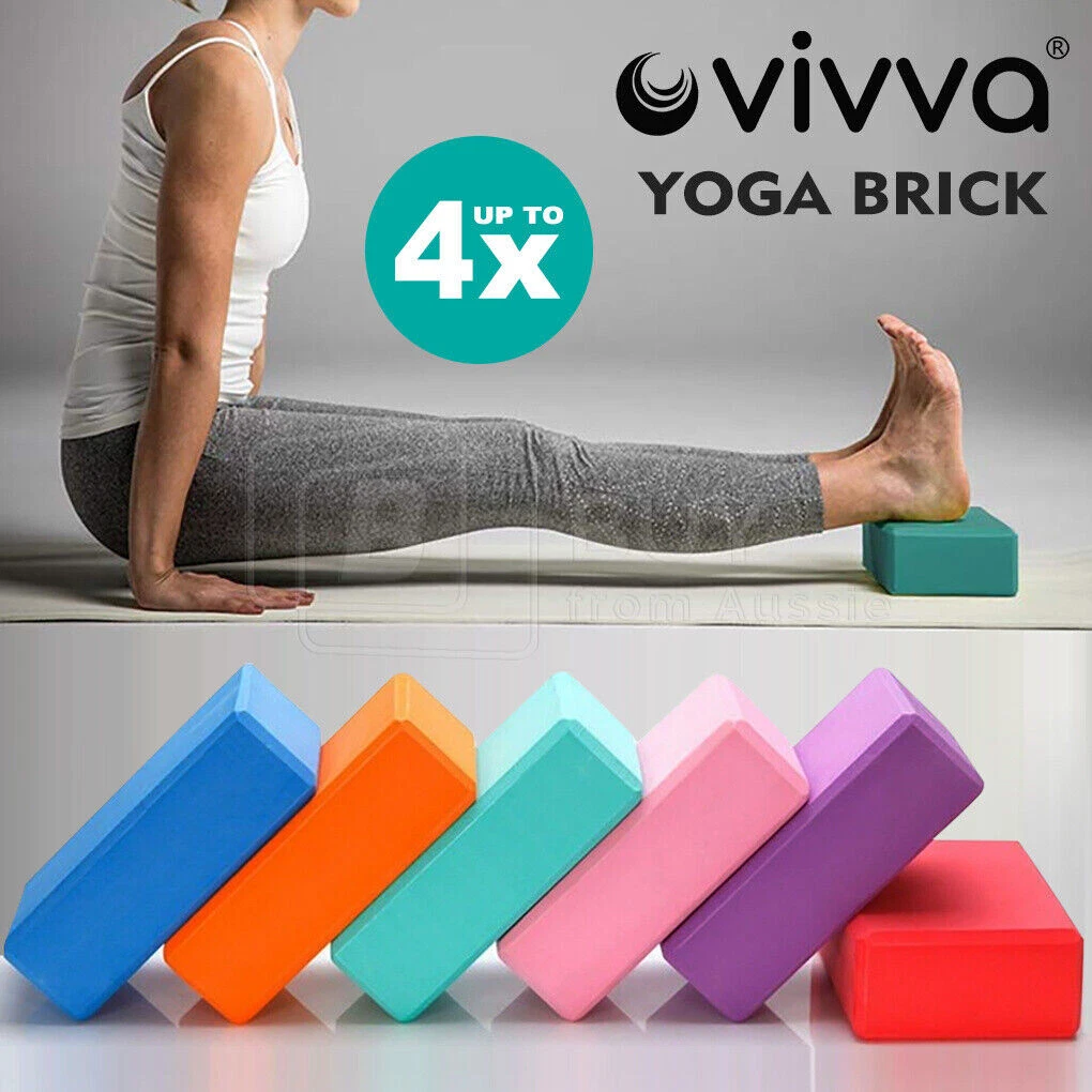 VIVVA 2 / 4Pcs Yoga Block Brick Foaming Exercise Practice Fitness Gym Sport  Tool