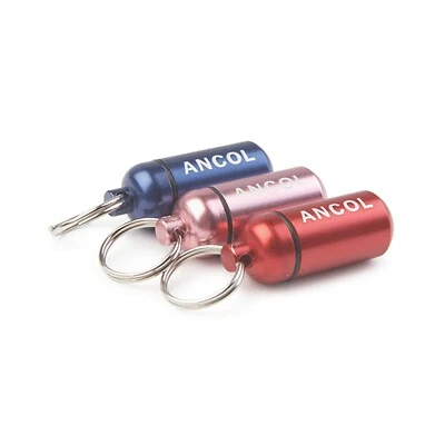 Ancol Aluminium Dog ID Tag Puppy Identity Tags Tube Light Capsule Dog ID Barrel