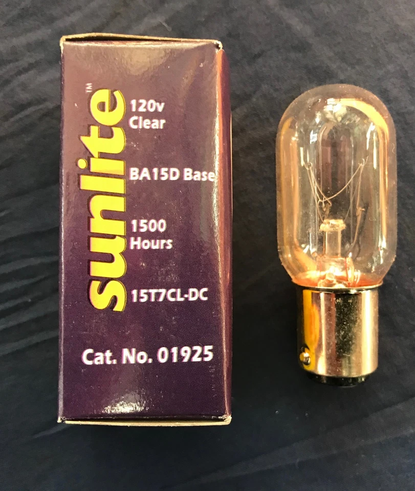 15T7CL-DC Double Contact Base Light Bulb - 120v 15w - Image 2 of 3
