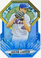 2022 Topps Diamond Greats Die Cuts Blue #DGDC16 Jacob deGrom New York Mets