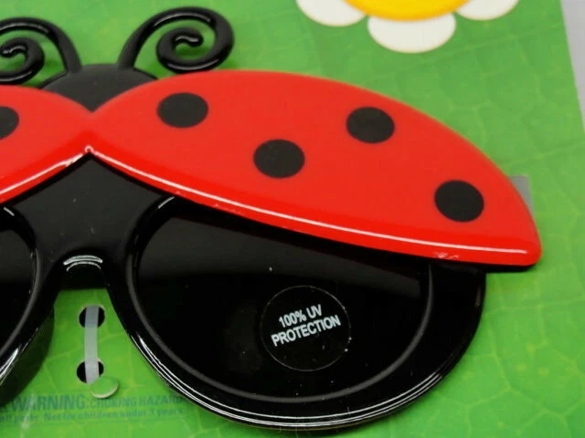 Ladybug Lil' Characters Kid Sunglasses Party Shades Sun-Staches UV400 New - Image 2 of 4