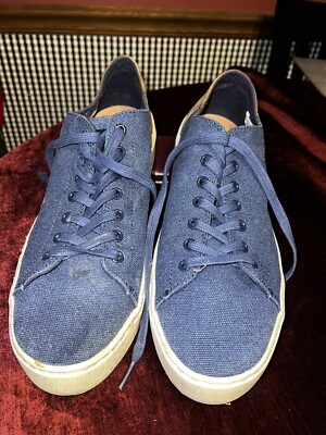 TOMS Shoes Lenox 10010862  Navy Blue Canvas  Sneakers Men's US 11.5
