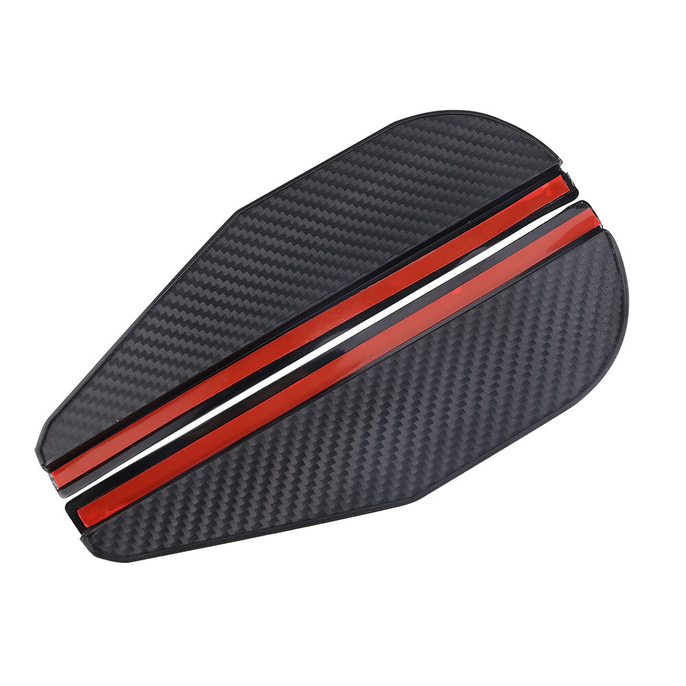 2-Piece Carbon Fiber Rain Eyebrow Guard For Side Mirror – Sun Visor Style