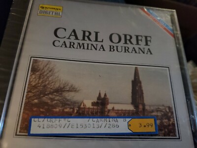 ORFF: Carmina Burana (CD, Feb-1993, Quintessence) New in shrink-wrap B1