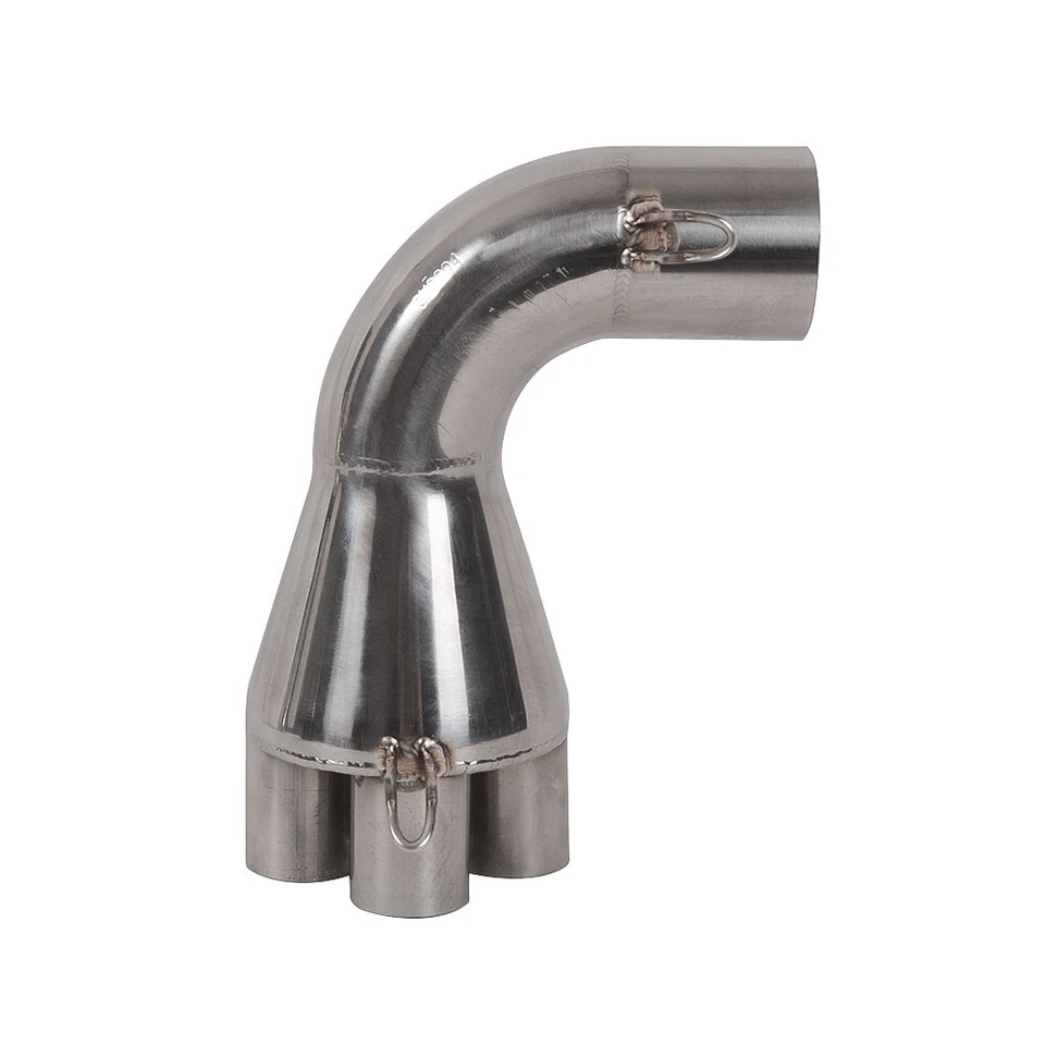 For BMW K100 Motorcycle Stainless Steel Exhaust Adapter 4 to 1 (90 degree) — 第 3/4 张图片